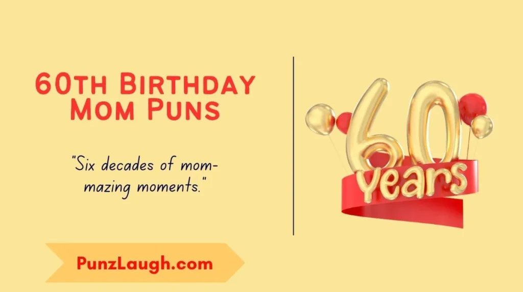 60th Birthday Mom Puns