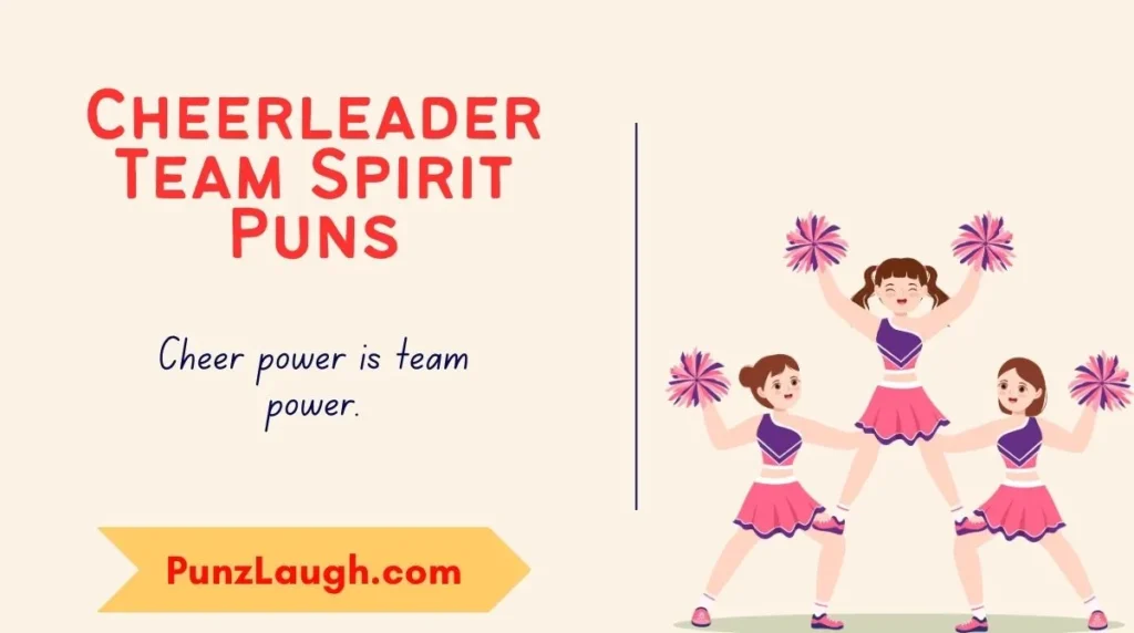 Cheerleader Team Spirit Puns