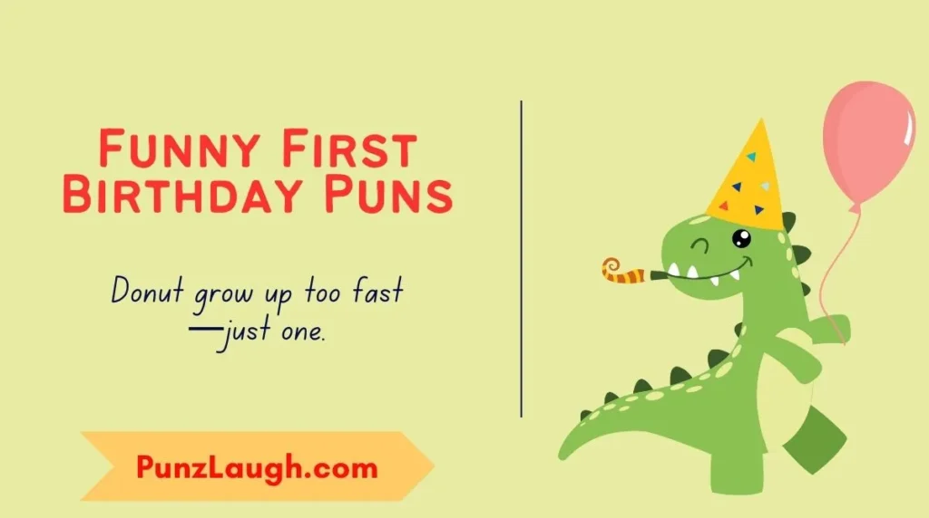 Funny First Birthday Puns