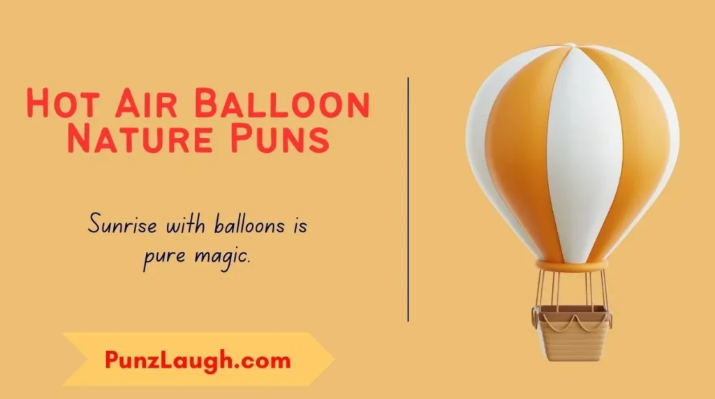 Hot Air Balloon Nature Puns