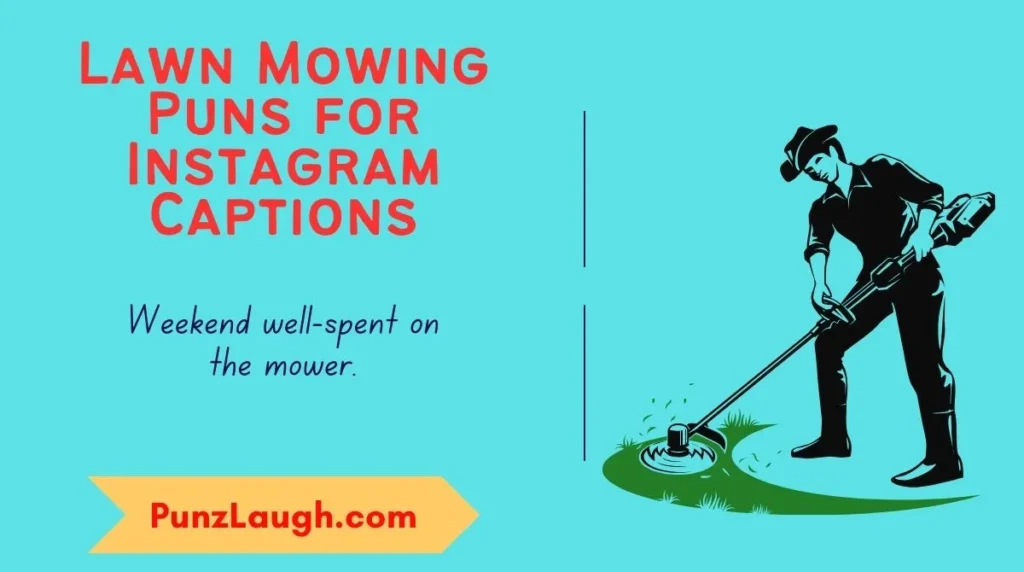 Lawn Mowing Puns for Instagram Captions