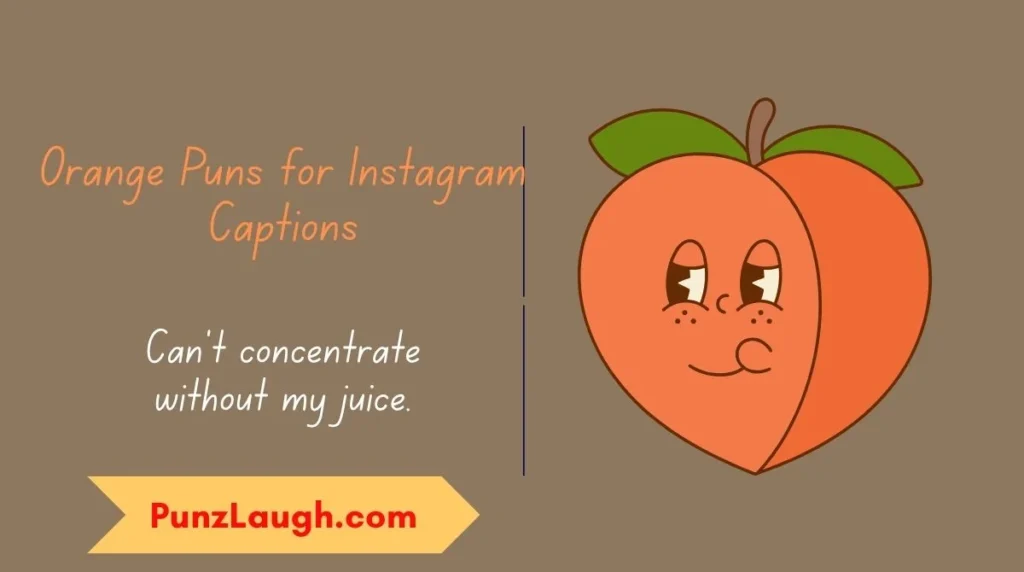 Orange Puns for Instagram Captions