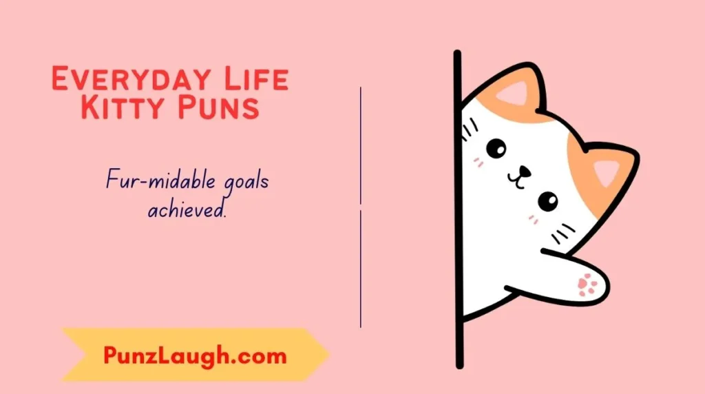 Everyday Life Kitty Puns