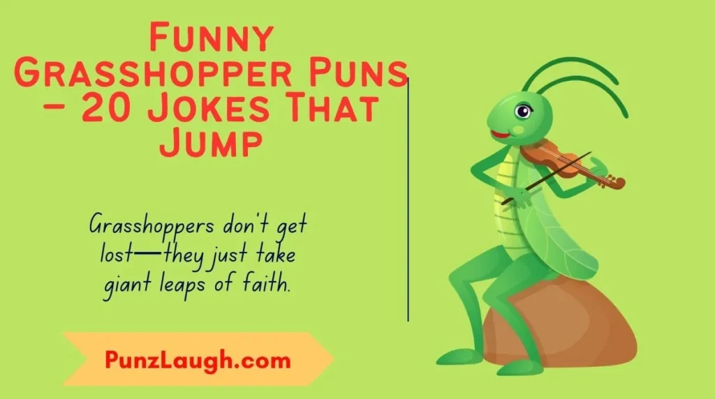 Funny Grasshopper Puns – 20 Jokes That Jump