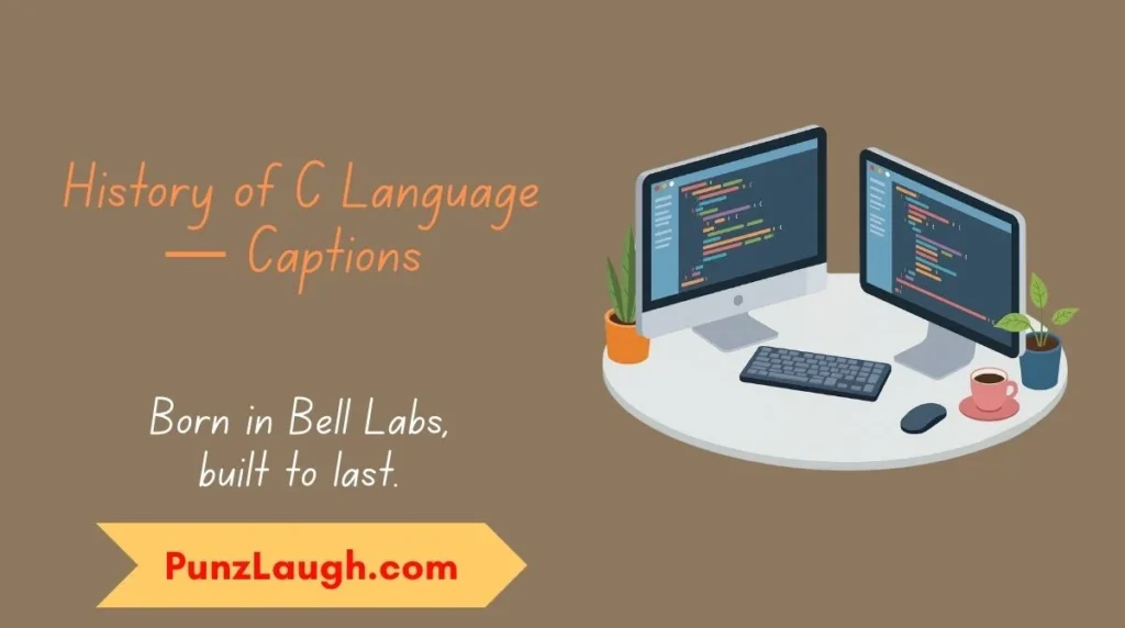 History of C Language — Captions