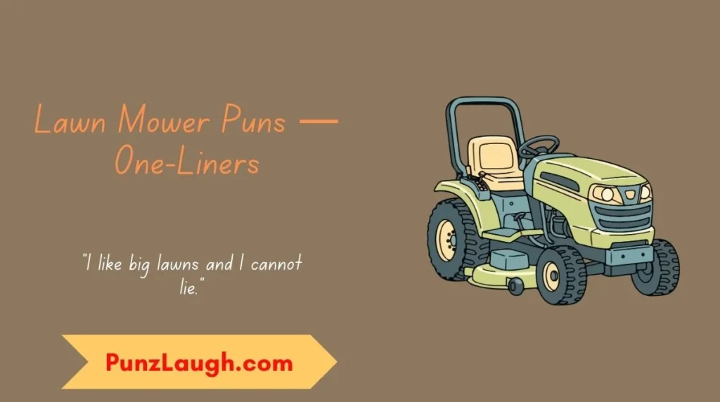 Lawn Mower Puns — One-Liners