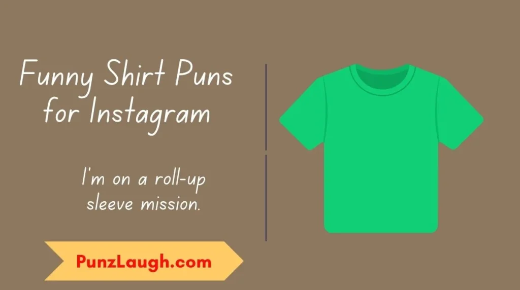 Funny Shirt Puns for Instagram