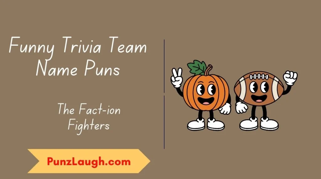 Funny Trivia Team Name Puns
