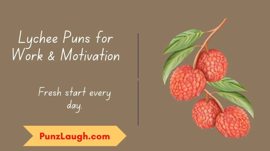 Lychee Puns for Work & Motivation