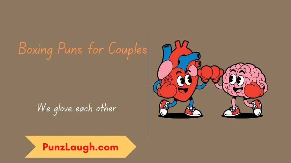 We glove each other.