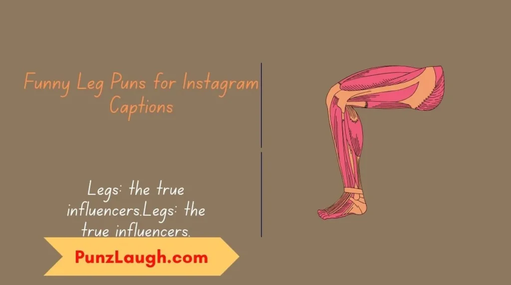Funny Leg Puns for Instagram Captions