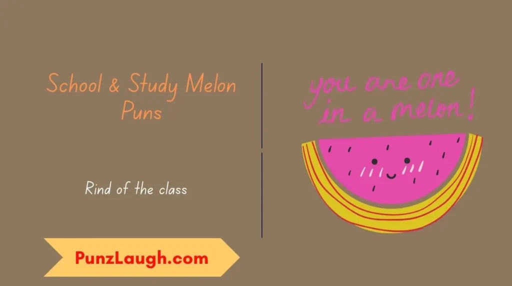 School & Study Melon Puns
