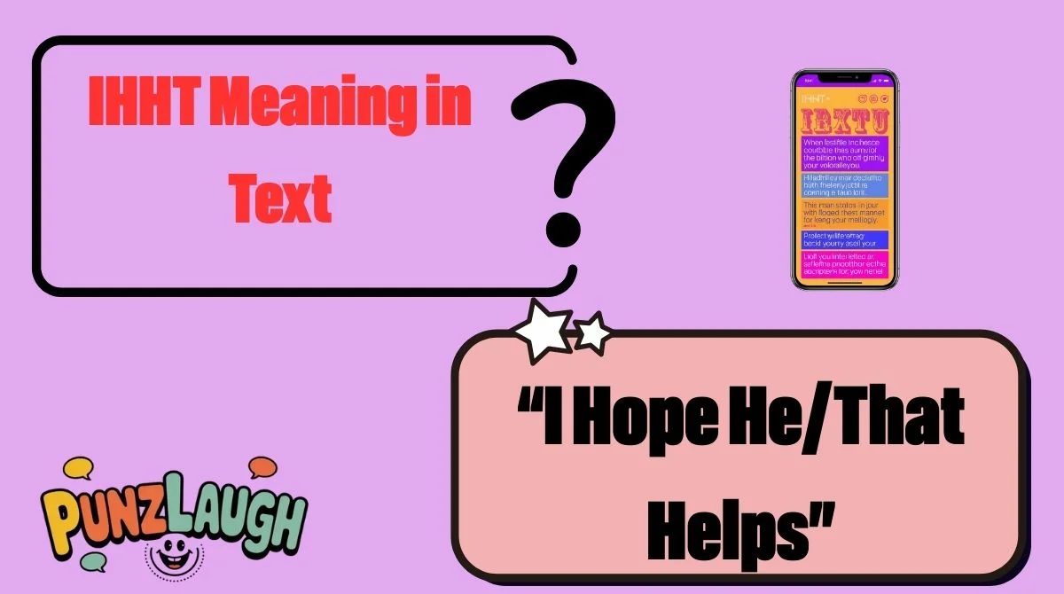 IHHT Meaning in Text