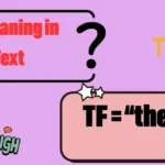 TF Meaning in Text